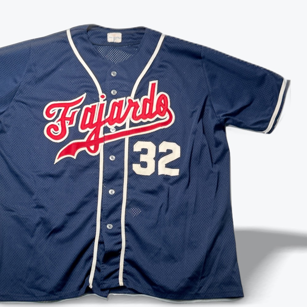 Vintage 90s Fajardo Dennis Martinez 32 Baseball Jersey King Sportswear Navy XL